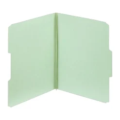 File Folders|Unbranded Top Tab Pressboard File Folders, Letter Size, Light Green
