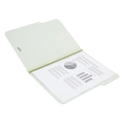 File Folders|Unbranded Top Tab Pressboard File Folders, Letter Size, Light Green