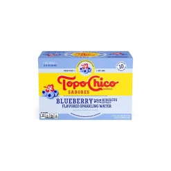 Topo Chico Sabores Blueberry Hibiscus Sparkling Water, 12 oz., 8 Cans/Pack (412570)
