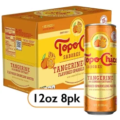 Topo Chico Sabores Tangerine Ginger Sparkling Water, 12 oz., 8 Cans/Pack (412571)