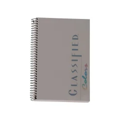Subject Notebooks|TOPS Classified Colors 1-Subject Notebooks, 5.5" x 8.5", Narrow Ruled, 100 Sheets, Gray/Silver (73507)