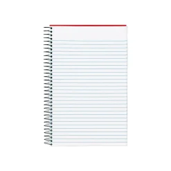 Subject Notebooks|TOPS Classified Colors 1-Subject Notebooks, 5.5" x 8.5", Narrow Ruled, 100 Sheets, Red (73505)