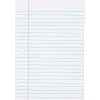 Filler Paper|TOPS College Ruled Filler Paper, 5.5" x 8.5", 3-Hole Punched, 100 Sheets/Pack (62304)