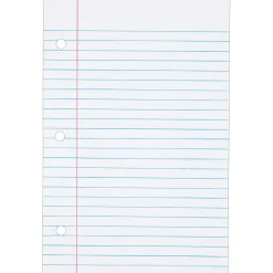 Filler Paper|TOPS College Ruled Filler Paper, 5.5" x 8.5", 3-Hole Punched, 100 Sheets/Pack (62304)