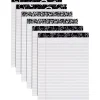 Notepads|Staples TOPS® Designer Narrow Ruled Pads; Black/White