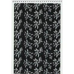 Notepads|TOPS Designer Steno Pads, 6" x 9", Gregg Ruled, Black/White, 80 Sheets/Pad, 6 Pads/Pack (80230)