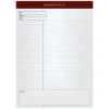 Notepads|TOPS Docket Gold Notepads, 8.5" x 11.75", Quad, White, 40 Sheets/Pad, 4 Pads/Pack (TOP 77102)