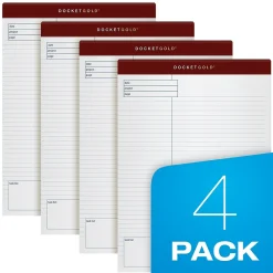 Notepads|TOPS Docket Gold Notepads, 8.5