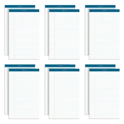 Notepads|TOPS Docket Writing Pads, 8-1/2" x 14", White, 50 Sheets/Pad, 12 Pads/Pack (63590)