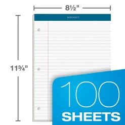 Notepads|TOPS Double Docket Writing Tablet, 8-1/2