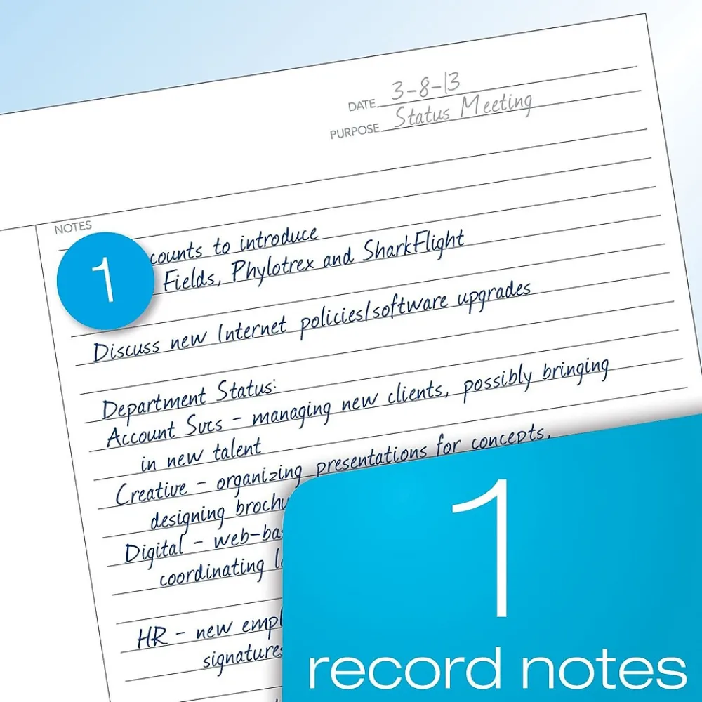Notepads|TOPS ® FocusNotes® Notepad, 5" x 8", White, 50 Sheets/Pad (77153)