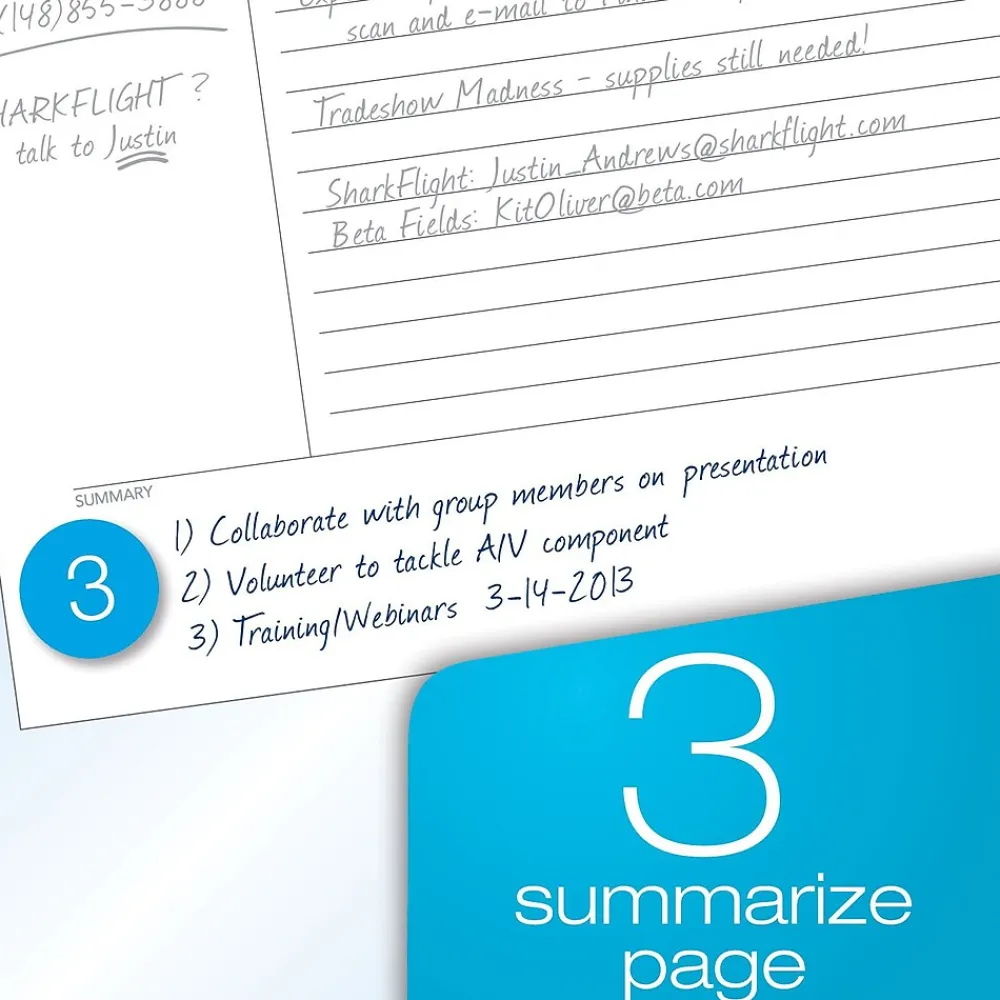 Notepads|TOPS ® FocusNotes® Notepad, 5" x 8", White, 50 Sheets/Pad (77153)