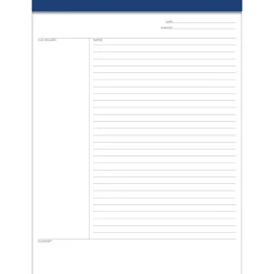 Notepads|TOPS FocusNotes Notepad, 8.5" x 11", White, 50 Sheets/Pad (77103)