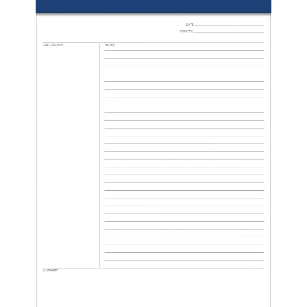 Notepads|TOPS FocusNotes Notepad, 8.5" x 11", White, 50 Sheets/Pad (77103)