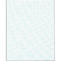 Notepads|TOPS Graph Pad, 8.5" x 11", Graph, White, 50 Sheets/Pad (TOP 33041)