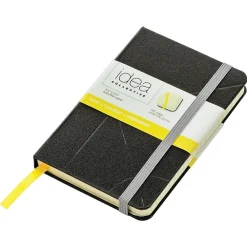 Journals|TOPS Idea Collective Pocket Hardcover Journal, 3.5" x 5.5", Wide Ruled, Black, 192 Pages (56874)