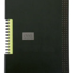 Notebooks|TOPS Idea Collective 1-Subject Professional Notebooks, 5.8" x 8.3", College Ruled, 80 Sheets, Black (56897)