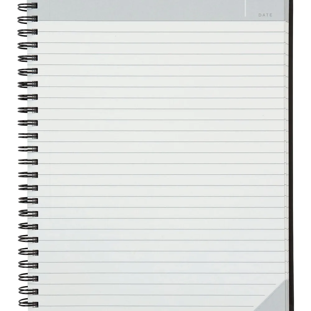 Notebooks|TOPS Idea Collective 1-Subject Professional Notebooks, 5.8" x 8.3", College Ruled, 80 Sheets, Black (56897)