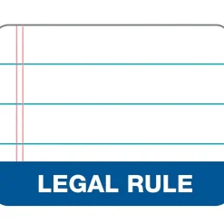 Notepads|TOPS Legal Notepads, 8.5" x 11", Wide, White, 50 Sheets/Pad, 12 Pads/Pack (7523)