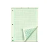 Notepads|TOPS Notepad, 8.5" x 11", Quad, Green, 200 Sheets/Pad (TOP 35502)