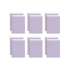 Notepads|TOPS Prism+ Legal Notepads, 5" x 8", Narrow Ruled, Orchid, 50 Sheets/Pad, 12 Pads/Pack (63040)