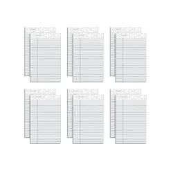 Notepads|TOPS Prism+ Legal Notepads, 5" x 8", Narrow Ruled, Gray, 50 Sheets/Pad, 12 Pads/Pack (63060)