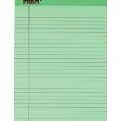 Notepads|TOPS ® Prism+™ Legal Pad, Green, Legal Ruled, 8 1/2" x 11 3/4", 50 Sheets/Pad, 12/Pk