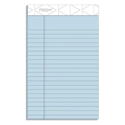 Notepads|TOPS Prism Notepad, 5" x 8", Narrow Ruled, Assorted, 50 Sheets/Pad, 6 Pads/Pack (TOP63016)