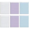 Notepads|TOPS Prism Notepad, 8.5" x 11.75", Wide Ruled, Assorted, 50 Sheets/Pad, 6 Pads/Pack (TOP63116)
