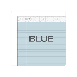 Notepads|TOPS Prism+ Notepads, 8.5" x 11.75", Wide, , 50 Sheets/Pad, 12 Pads/Pack (TOP63120) Blue