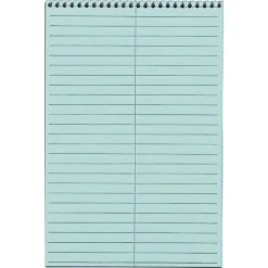 Notepads|TOPS Prism Steno Pads, 6" x 9", Gregg, Blue, 80 Sheets/Pad, 4 Pads/Pack (TOP 80284) Light Blue
