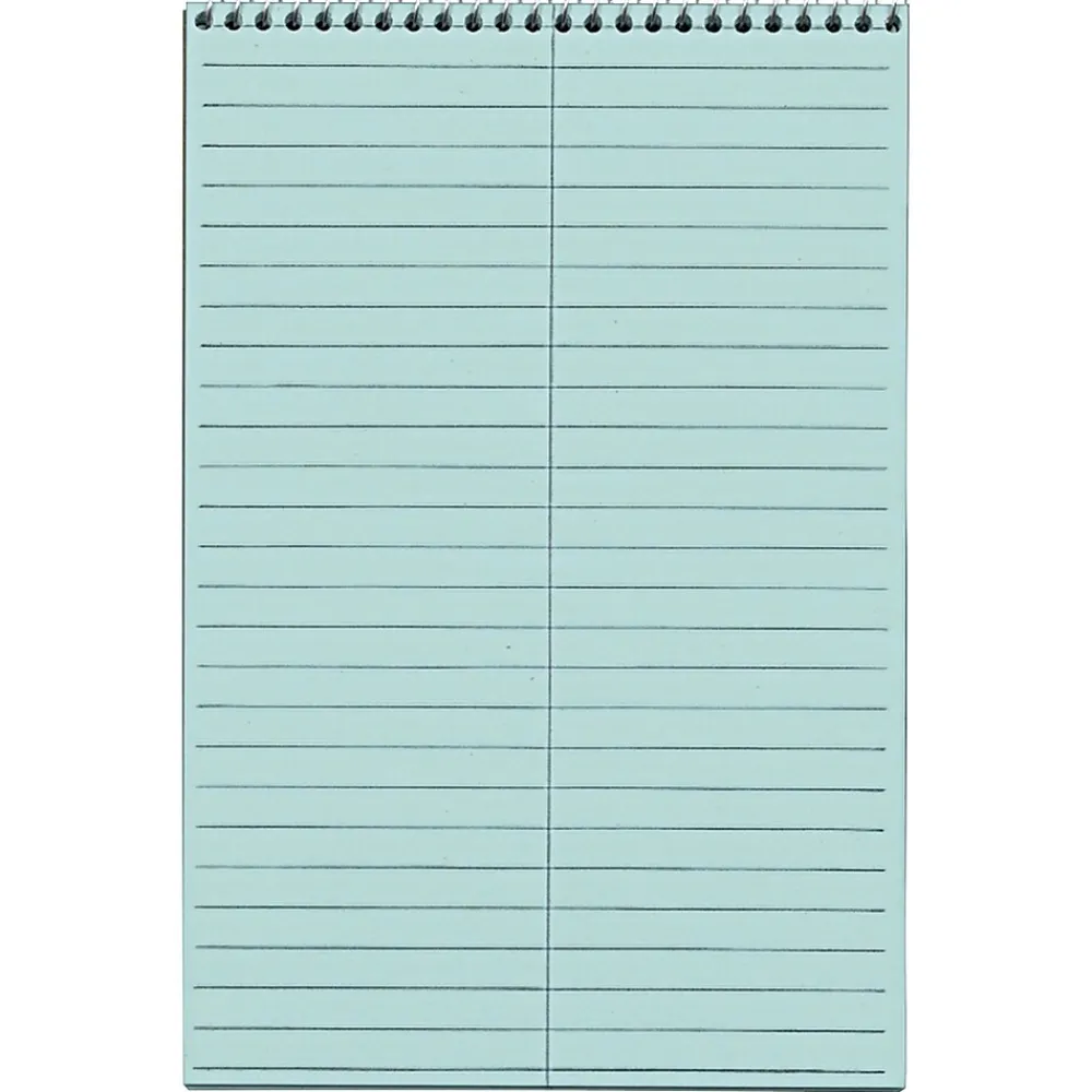 Notepads|TOPS Prism Steno Pads, 6" x 9", Gregg, Blue, 80 Sheets/Pad, 4 Pads/Pack (TOP 80284) Light Blue
