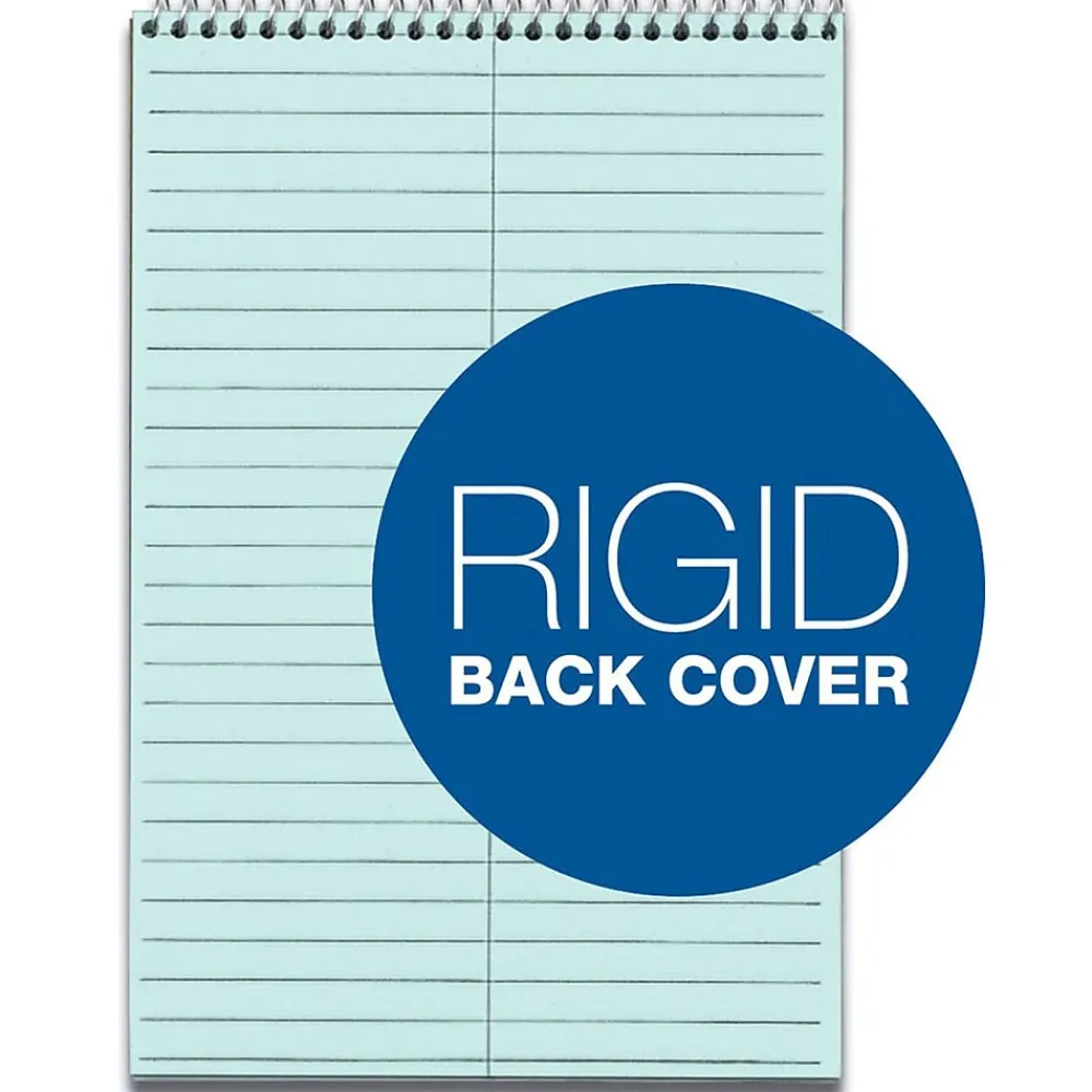 Notepads|TOPS Prism Steno Pads, 6" x 9", Gregg, Blue, 80 Sheets/Pad, 4 Pads/Pack (TOP 80284) Light Blue