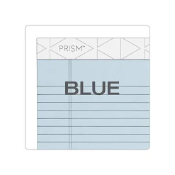 Notepads|TOPS Prism+ Writing Notepads, 5" x 8", Narrow Ruled, Blue, 50 Sheets/Pad, 12 Pads/Pack (63020)