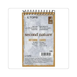 Notepads|TOPS Second Nature Memo Pad, 3" x 5", Narrow Ruled, White, 50 Sheets/Pad (TOP 74135)
