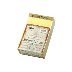 Notepads|TOPS Second Nature Notepads, 5" x 8", Narrow, Canary, 50 Sheets/Pad, 12 Pads/Pack (TOP 74840)