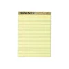Notepads|TOPS Second Nature Notepads, 8.5" x 11.75", Wide, Canary, 50 Sheets/Pad, 12 Pads/Pack (74890)