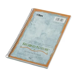 Subject Notebooks|TOPS Second Nature 1-Subject Notebooks, 6" x 9.5", College Ruled, 80 Sheets, Blue (74109)