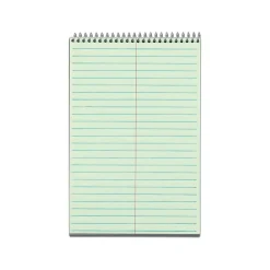 Notepads|TOPS Steno Pad, 6" x 9", Gregg, Green Tint, 80 Sheets/Pad (TOP8021)