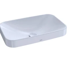 Toto Arvina Vessel Vitreous China Bathroom Sink, Cotton White (LT426G#01)