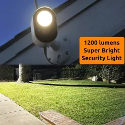 Toucan Floodlight Wireless Outdoor Smart Plug-In Security Camera with Night Vision, 2-Way Talk, Siren (TSLC10WU)