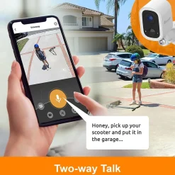 Toucan S4 Wireless Outdoor Smart Battery Operated Security Camera, Night Vision, White (TWC400S)