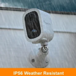 Toucan S4 Wireless Outdoor Smart Battery Operated Security Camera, Night Vision, White (TWC400S)