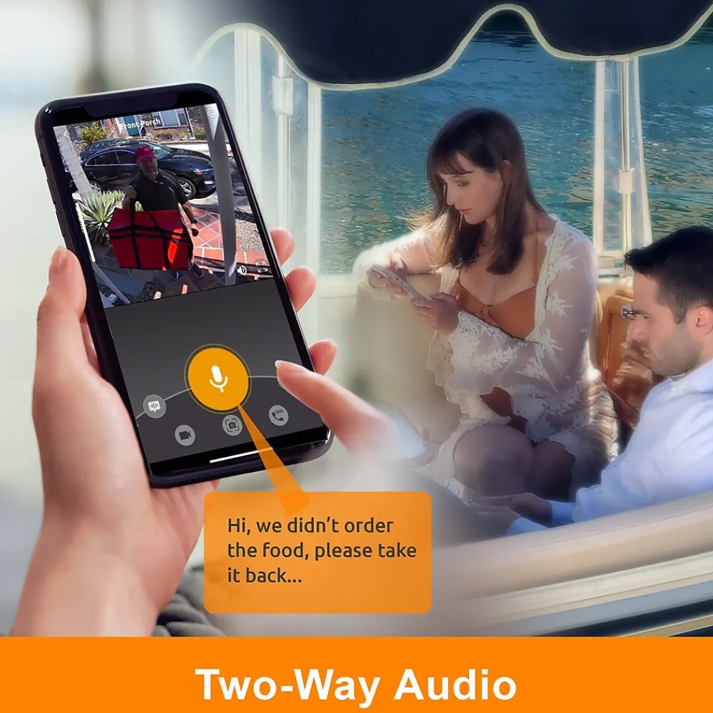 Toucan Wi-Fi Wireless Smart Video Doorbell Pro, Black (TVDP05GR)