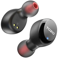T6S Wireless Earbuds, Bluetooth, Black (T6SBLK)<TOZO Hot