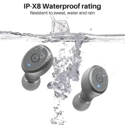 T10S Wireless Earbuds, Bluetooth, Gray (T10SGRY)<TOZO Best