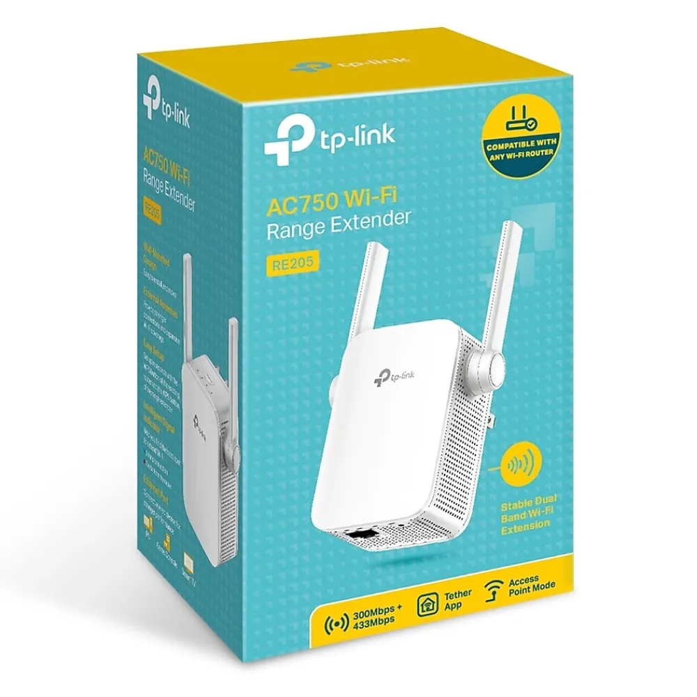 Discount TP-LINK AC750 RE205 750Mbps Wi-Fi Dual Band Range Extender