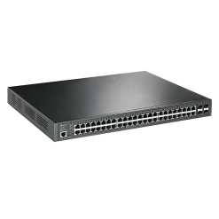 Best TP-LINK JetStream 48-Port Gigabit Ethernet PoE+ Managed Switch, Black (TL-SG3452P)