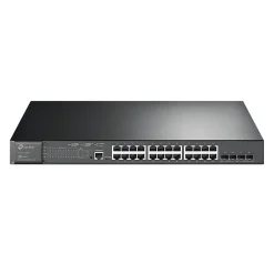 Outlet TP-LINK JetStream 24-Port Gigabit Ethernet PoE+ Managed Switch, Black (TL-SG3428MP)