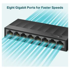 Best TP-LINK LS1008G Litewave 8 Port Layer 2 Gigabit Ethernet Switch Unmanaged, Black
